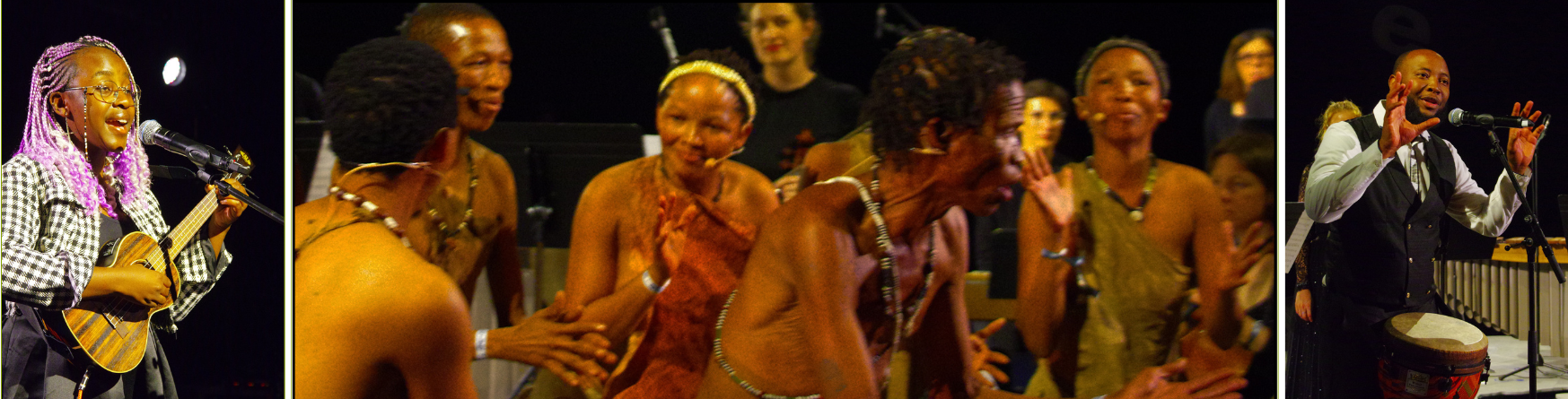  Angelina Tashiya Akawa; members of the Namibian dance troupe; Eslon Hindundu