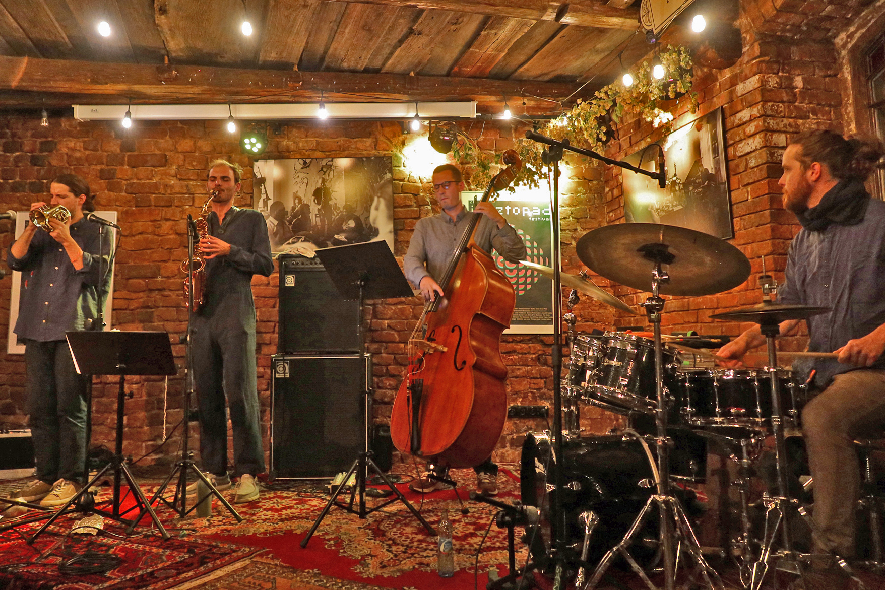  Baltic Gatherers: Nikola Vuković (pocket trumpet); Luka Zabric (alto saxophone); Ivar Roban Križić (bass) and Luís Oliveira (drums)